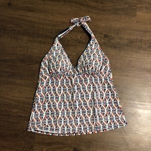 Lands End Tankini Women’s Bathing Suit Top Size 12